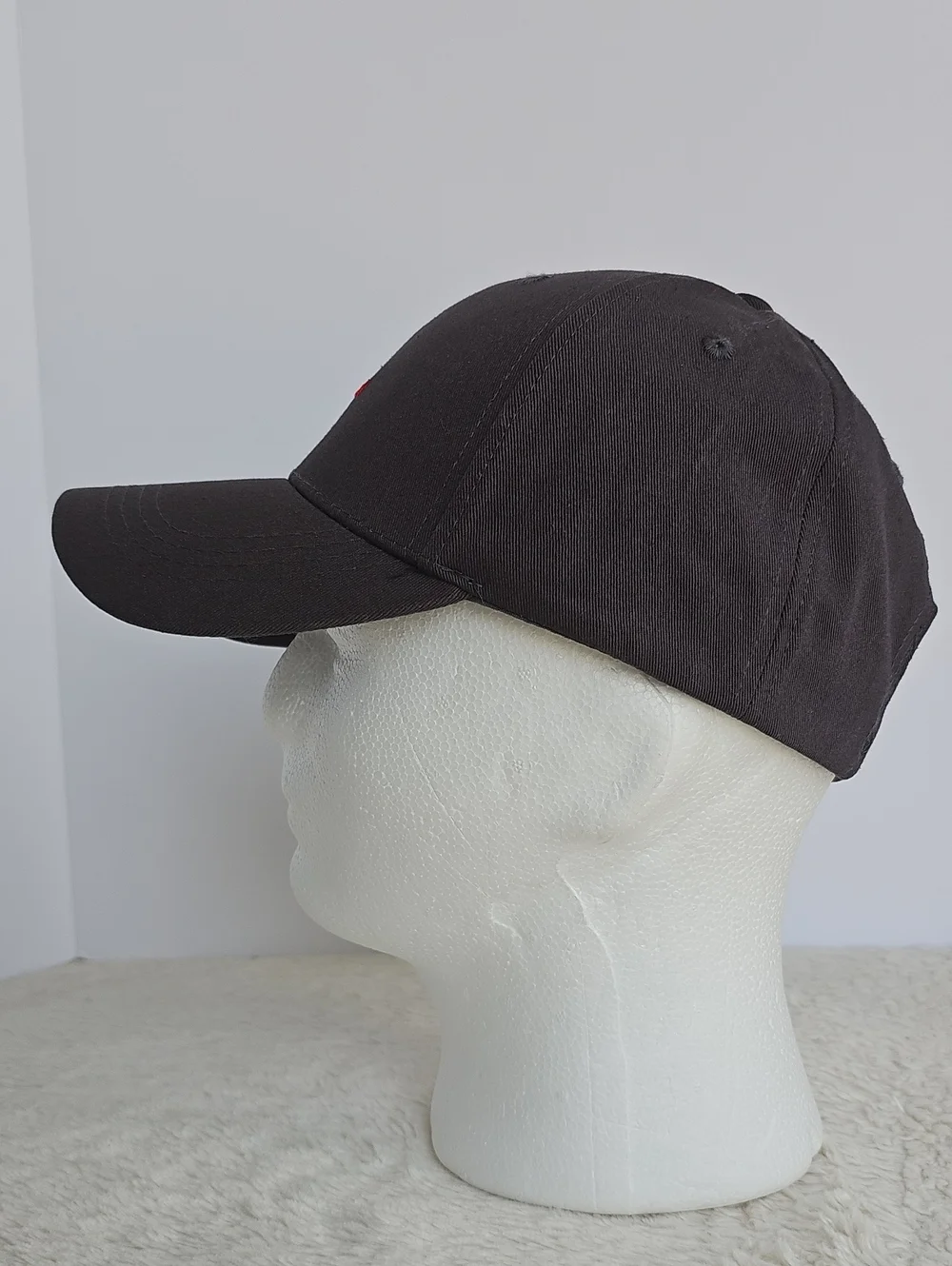 NWT Italian Flag Minimalist Embroidered Black Baseball Cap Hat